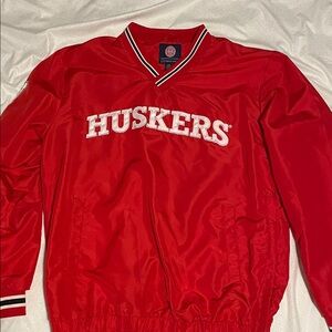Red Huskers Pullover Jacket